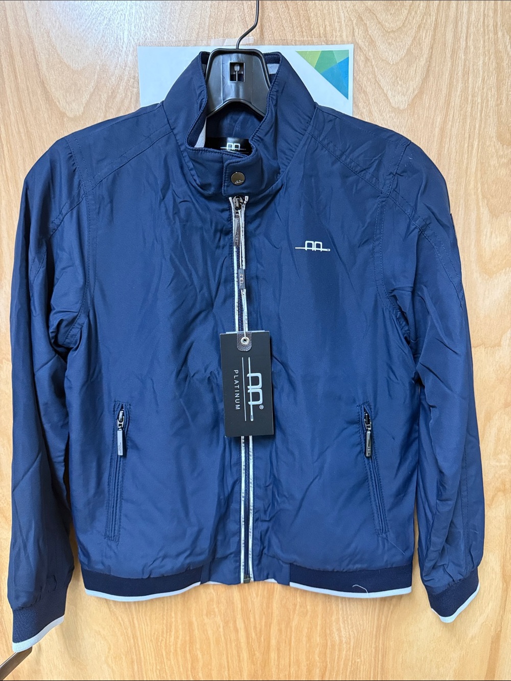 Kids Navy Lightweight Windbreaker Jacket